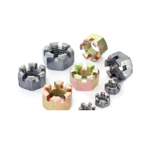 Zinc Plated Carbon Steel Slotted Castle Nut